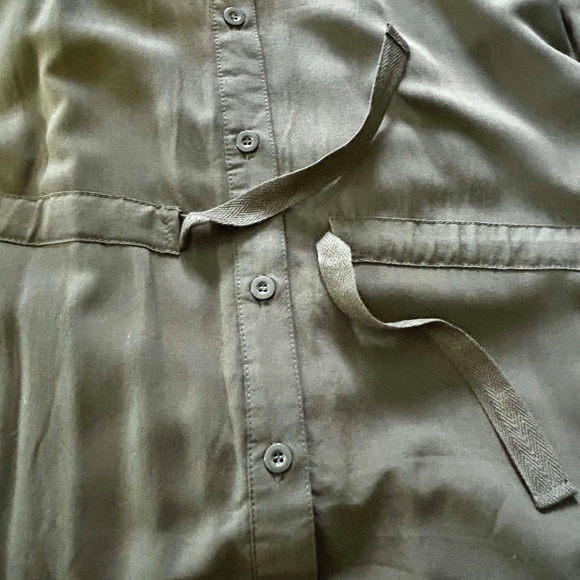 NEW PHOTOS! TUNIC, BUTTON UP, DARK OLIVE, SIZE 4X, LONG SLEEVES, 4 POCKETS, RAYO - Picture 15 of 16